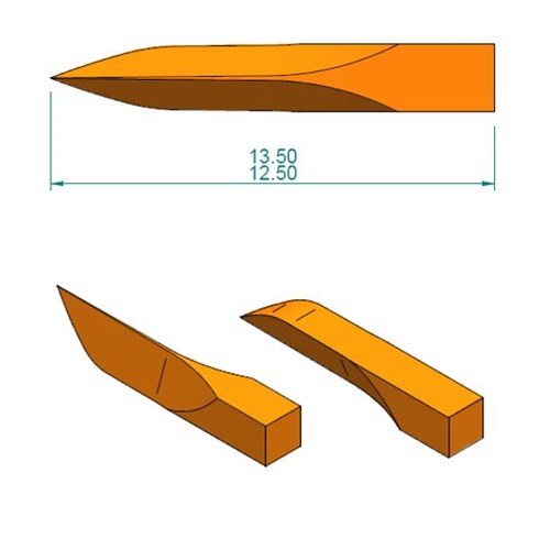 HS-5722673 - Henry Schein Wooden Wedges Peach box of 100 pcs